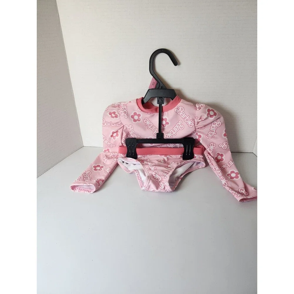 18 Month Long Sleeve 2 Piece Swimsuit Barbie